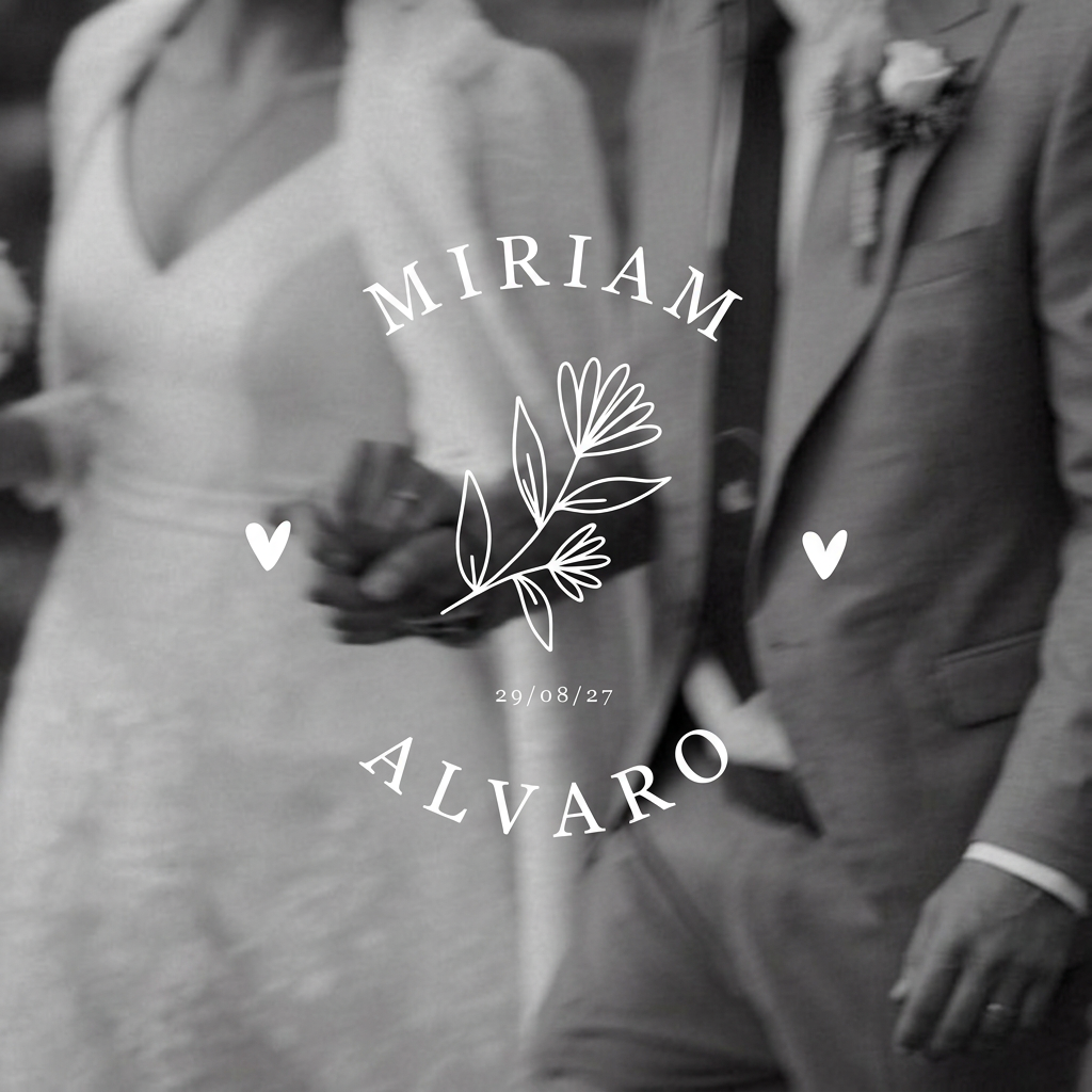 Logo de boda - Botánico